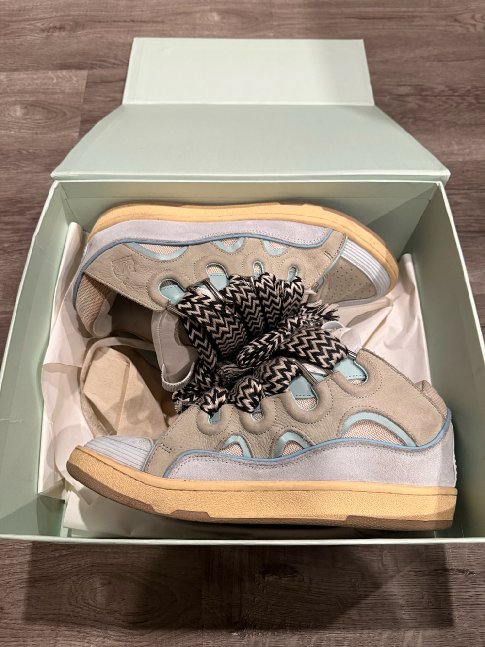 Lanvin curb sneaker blue